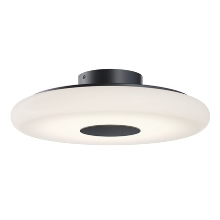 Afx June 18in. LED Semi-Flush - 30W - Black JUNC18LAJUDBK