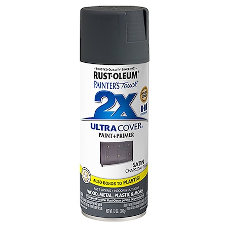 Rust-Oleum Painter's Touch 2X Ultra Cover Satin Charcoal Gray 12 Oz. Spray 342061