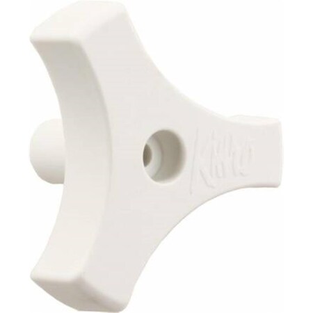 Powerhouse 20165 0.56 In. Tri-Lug Window Knob White PO367501