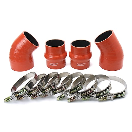 Hps Performance Ultra High Temp Aramid Reinforced Silicone Intercooler Hose Boots Kit, Orange,  57-1576