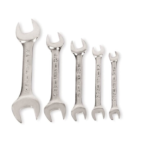 Williams Williams Double Wrench, Open End, Short, Set, 5 pcs. JHWWS-1605