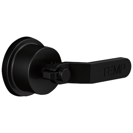 Brizo Litze Sensori Thermostatic Valve Trim Handle Kit, Industrial Lever Matte Black HL6634-BL
