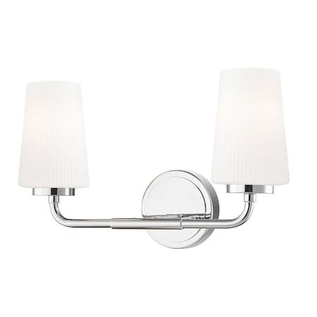 Z-Lite Montford 2-Light Vanity, 16 in W, Chrome 7005-2V-CH