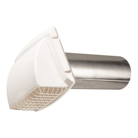 Everbilt Wide Mouth Dryer Vent Hood in White BPMH4WHD6