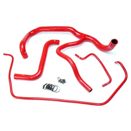 Hps Performance High Temp Reinforced Silicone Radiator Coolant Hose Kit, Red, 57-1594R-RED