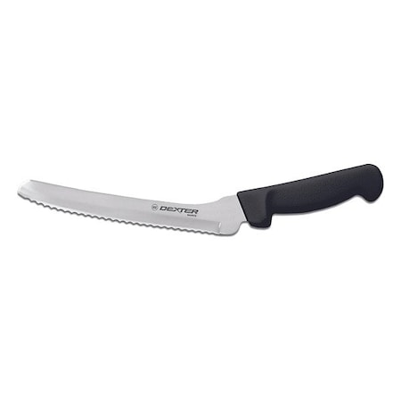 Dexter Russell Bread Slicer, Offset, 8 In, Scalloped, Black 31606B