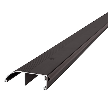 M-D Building Products 3-3/8 in. x 1 in. x 36 in. Bronze Aluminum and Vinyl High-Profile Outswing Door Threshold 10322