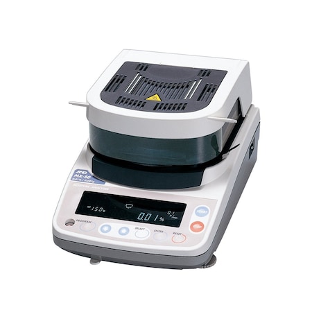 A&D Moisture Analyzer 51g x 0.001g 0.01% moisture content MX-50