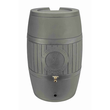 Bushman Spruce Creek 54 Gallon Rain Saver Barrel - Moss Green RAINSAVERMG54