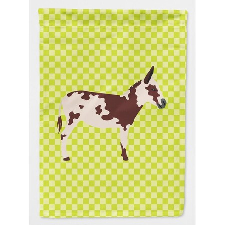 Carolines Treasures American Spotted Donkey Green Garden Flag BB7677GF
