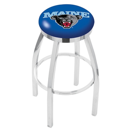Holland Bar Stool Co 30" Chrome Maine Swivel Bar Stool, Accent Ring L8C2C30MaineU