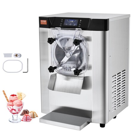 Vevor Commercial Hard Serve Ice Cream Machine Maker 12 L/H Yield Single Flavor YKF-618