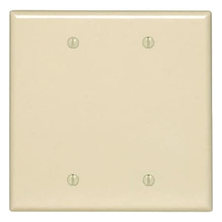 Leviton Wall Plate, Blank, Ivory, Nylon PJ23-I