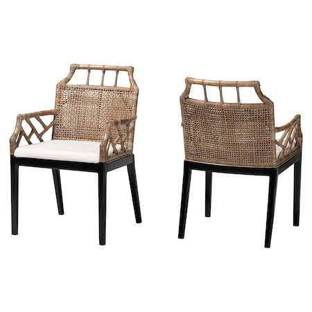 Bali & Pari Abiel Natural Rattan Dining Armchair 267-2PC-14751-ZORO