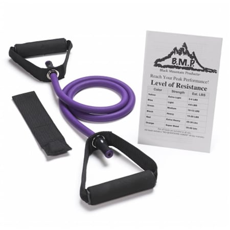 Black Mountain Products 45 - 50 lbs Single Stackable Resistance Band, Purple BL39387