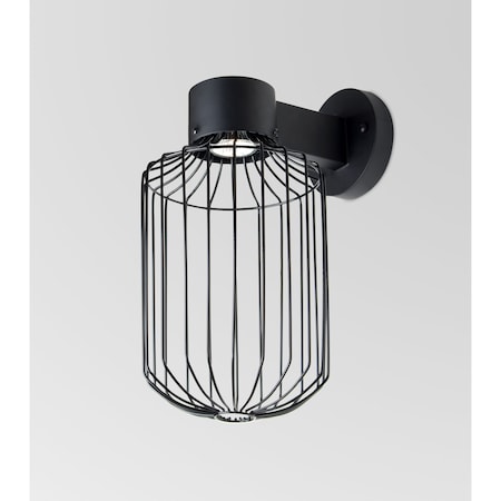 Besa Lighting Sultana Cylinder Wall Sconce, Black Finish, 1x4W LED SULTANA-C-WALL-LED-BK