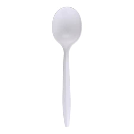 Empress Medium Weight Soupspoon Polypro White Dense Pack, 1000PK E175004