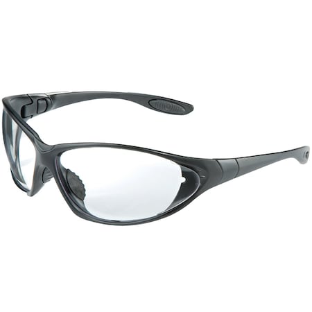 Uvex Full Frame Safety Glasses w/Black Frame, Foam Padding, Clear Lens w/Hydroshield Anti-Fog Coating S0600HS