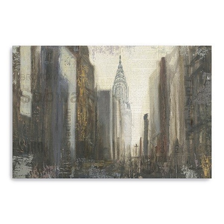 Homeroots Nyc Urban Street Scene Unframed Print Wall Art 399010