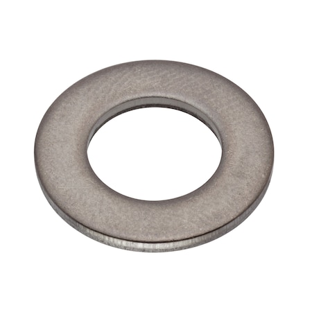 Zoro Select Flat Washer, For Screw Size 3/8 in , Stainless Steel Plain Finish, 10 PK WASB38N316