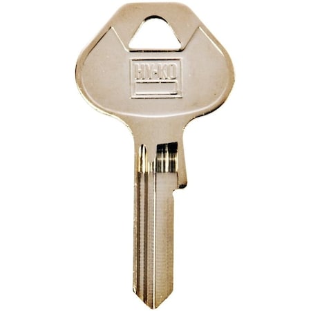 Hy-Ko Key Blank, Brass, Nickel, For: Master Locks and Padlocks 11010M60