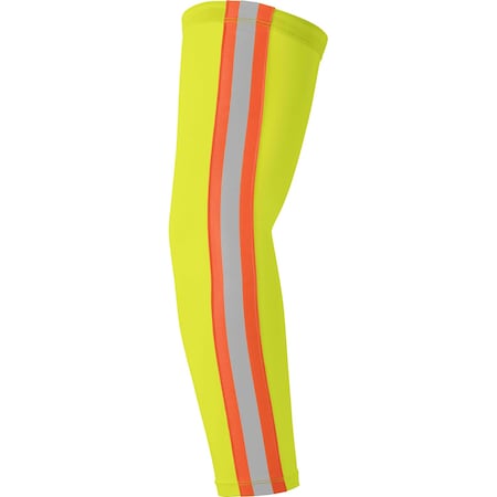 Ironwear Elastex Reflective Evaporative Cooling Compression Arm Sleeve, Large/X-Large, Lime 4372-L-T-LG-XL