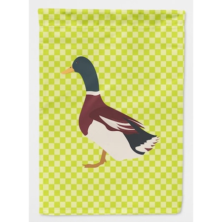 Carolines Treasures Rouen Duck Green Garden Flag Size BB7682GF