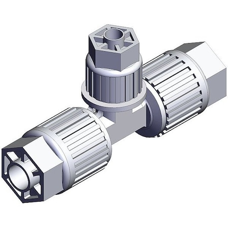 Smc High Purity Fitting, Reducer, PFA, Tee LQ3T3A-R1
