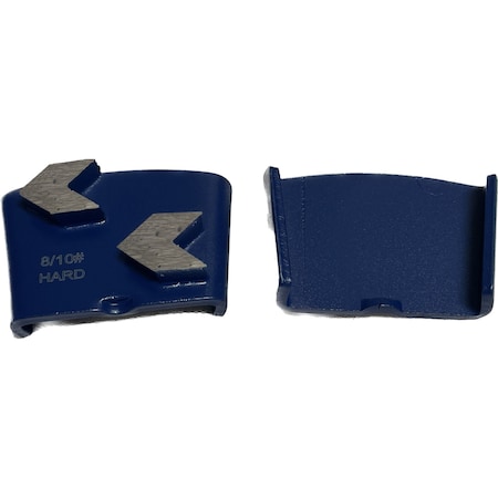 Vantage Product Diamond Grinding Disc for EZ Change Grinders, 2 Arrow Segment, 8/10 Grit, Hard Bond M-EZ-2A0810-H