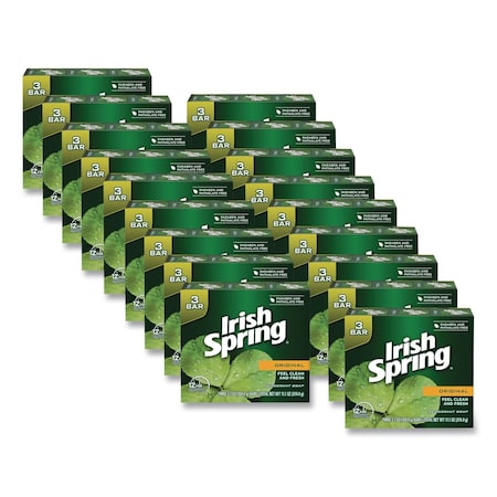 Irish Spring Personal Soaps, Clean Fresh, 3.75 oz, Bar, 54 PK 14177