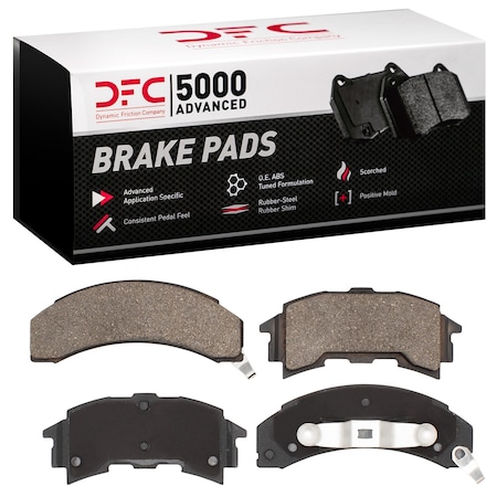 Dynamic Friction Co DFC 5000 Advanced Brake Pads - Semi Metallic 1551-0262-00