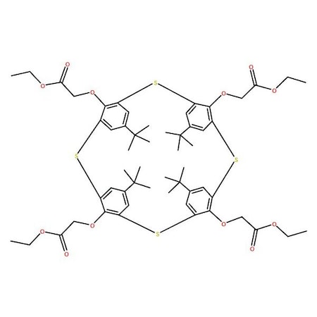 Ak Scientific 4-tert-Butyl-1-(ethoxycarbonylmethoxy)thiacalix[4]arene (5g), CAS 210706-03-9 6691AL-5g