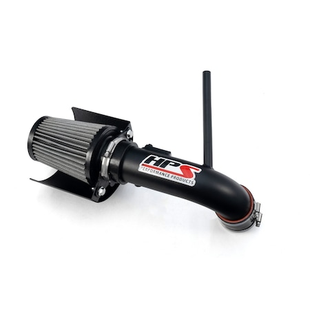 Hps Performance Air Intake Kit with Heat Shield, Red, 827-784WB