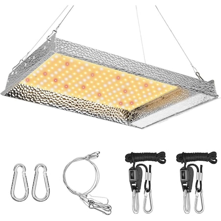 Ipower 600W LED Grow Light, Full Spectrum Sunlike Plants Lamp for Indoor Seeding Veg and Bloom Hydr GLLEDXAL600C