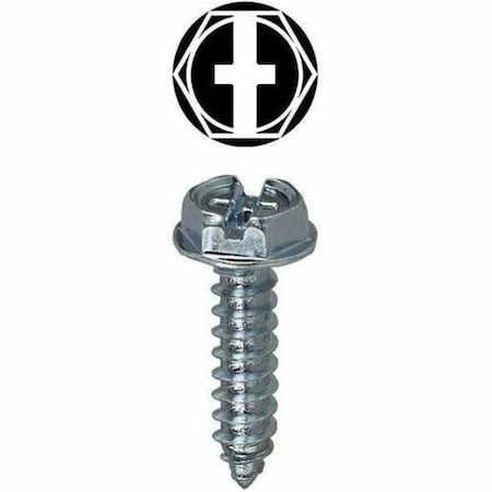 Dottie Sheet Metal Screw Kit, Zinc Plated Finish, Carbon Steel, Hex Washer Head Hex/Phillips/Slotted Drive 8HX