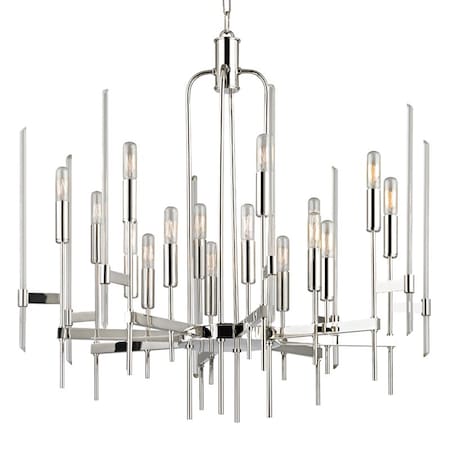Hudson Valley Lighting Bari 16 Light Chandelier 30 In. Polished Nickel 9916-PN