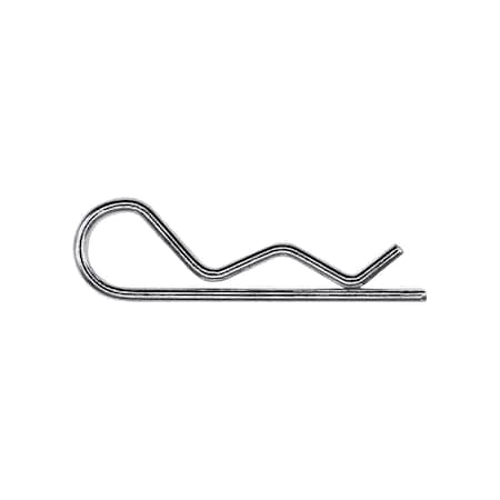 Auveco Hairpin Cotter 1/16in -062 Wire - Zinc, 100PK 10392