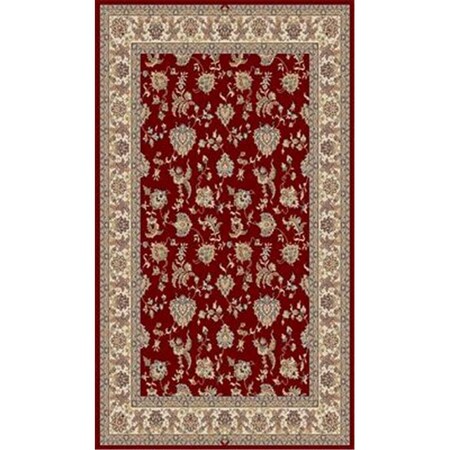 Blueprints Brilliant Rectangular Rug, Red - 7 ft. 10 in. x 11 ft. 2 in. BL273745