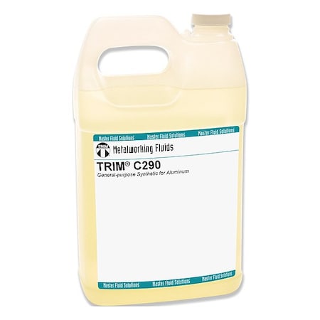 Trim Cutting Fluid, C290, Synthetic, 1 gal, Jug, Colorless to Light Yellow C290-1G