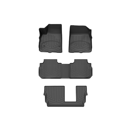 Weathertech Black, Front and Rear and Rear FloorLiner HP 4415741-441080-2-4IM