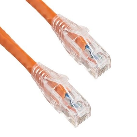 Sanoxy 7ft Cat6 550 MHz UTP Ethernet Network Patch Cable W/ Clear Snagless Boot, Orange SNX-CBL-LDR-C6117-5007