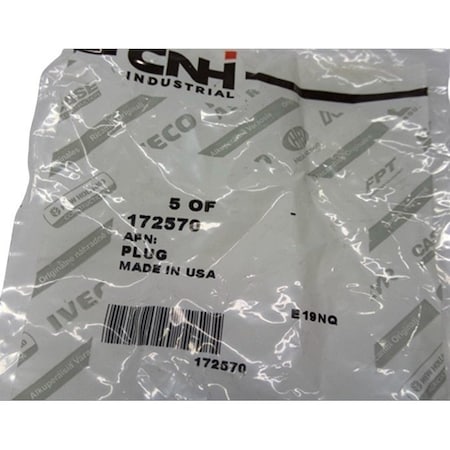 Cnh PLUG 5/PK, CNH OEM 172570 172570