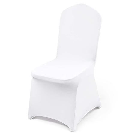 Vevor 30PCS White Stretch Spandex Folding Chair Covers for Wedding Party Dining, 30PK RD-VV-16