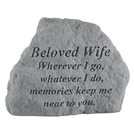 Kay Berry Beloved Wife Wherever I Go-Whatever I Do - Memorial -  6.5 ines x 4.75 ines 16820