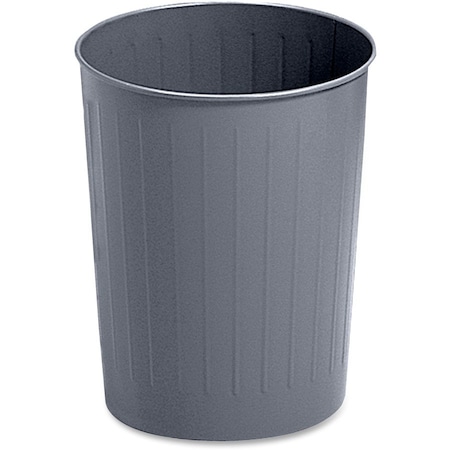 Safco Fire-safe Steel Round Wastebasket - 5.88 gal Capacity - Round - 14in Height x 13in Diameter - 9604CH