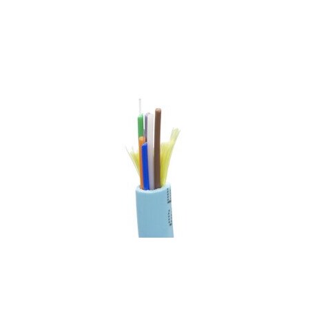 Cable Wholesale 6 Fiber Indoor Distribution Fiber Optic Cable, Multimode 50/125, Corning ClearCurve OM4, 11F2-406NH