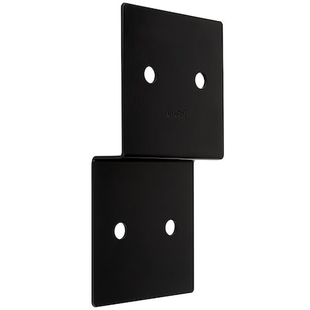 National Hardware Indio 1219BC Series Joist Tie, 10 in L, 5 in W, Steel, Storm ShinePowderCoated, Black N800-207