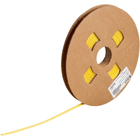 Brady BradyPrinter Series PermaSleeve PVDF Wire Marker Sleeves, 0.187 in. Dia x 90' L, Yellow HT-C-187-YL