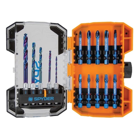 Spyder 15-Piece Drill and Impact Set 19031