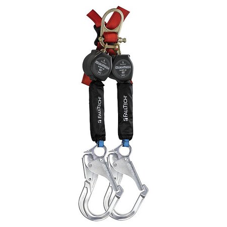 Duratech DuraTech Self Retracting Lifeline, 6 ft. Length, Quick-Connect, Steel, 2 Leg(s) 72706TH5